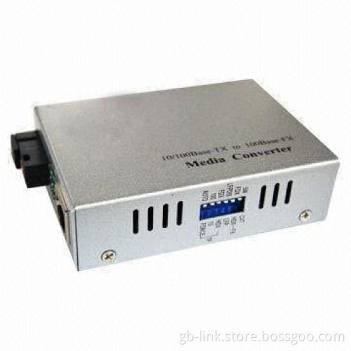 1,550T/1,310R WDM Media Converter with 10/100Mbps Data Rate, Single Mode